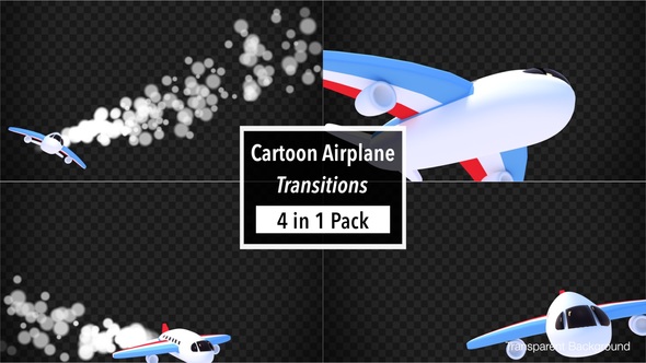 Cartoon Airplane Transitions Pack - Download Videohive 21789414