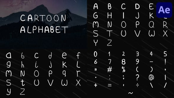 Cartoon Alphabet | After Effects - Download 33475668 Videohive