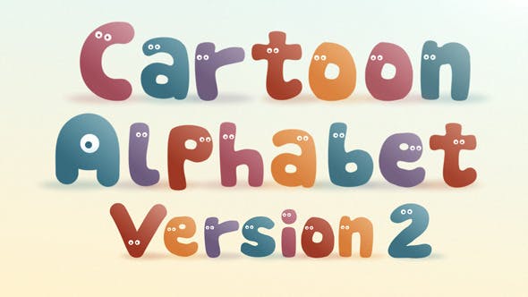 Cartoon Alphabet II | After Effects Template - 11981729 Download Videohive