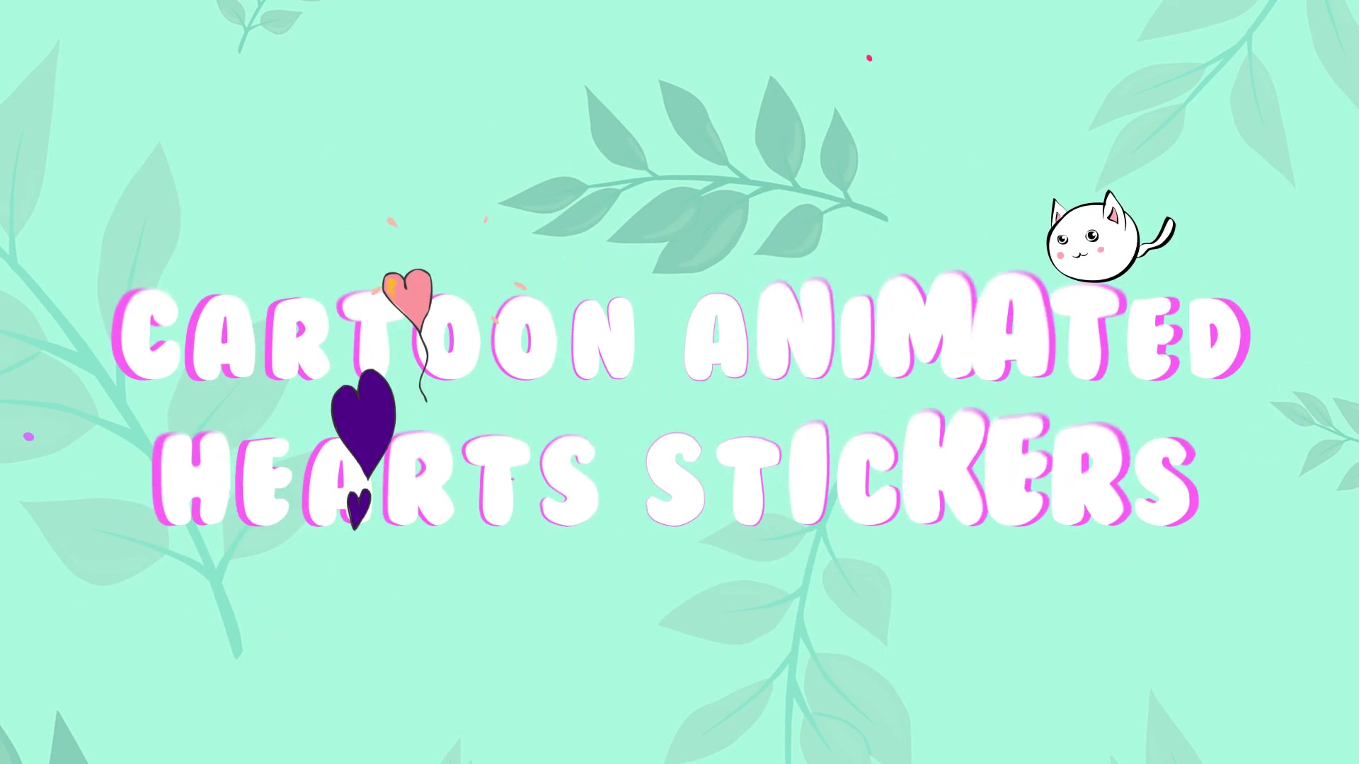 Cartoon Animated Hearts Stickers for Premiere Pro Videohive 36049291 Premiere Pro Image 3