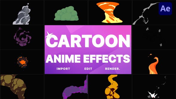 Cartoon Anime Effects Pack | After Effects - Videohive 39456954 Download