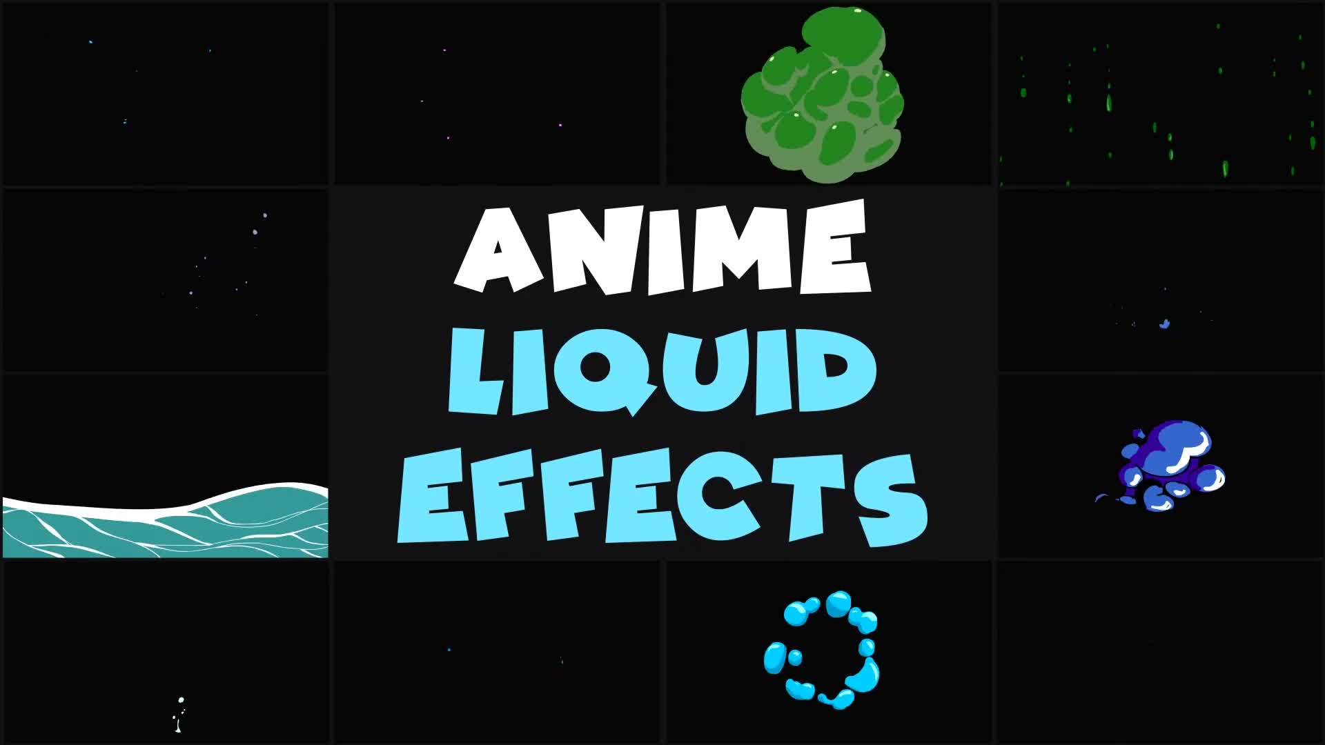 Cartoon Anime Liquid Effects | Premiere Pro MOGRT Videohive 38665644 Premiere Pro Image 1