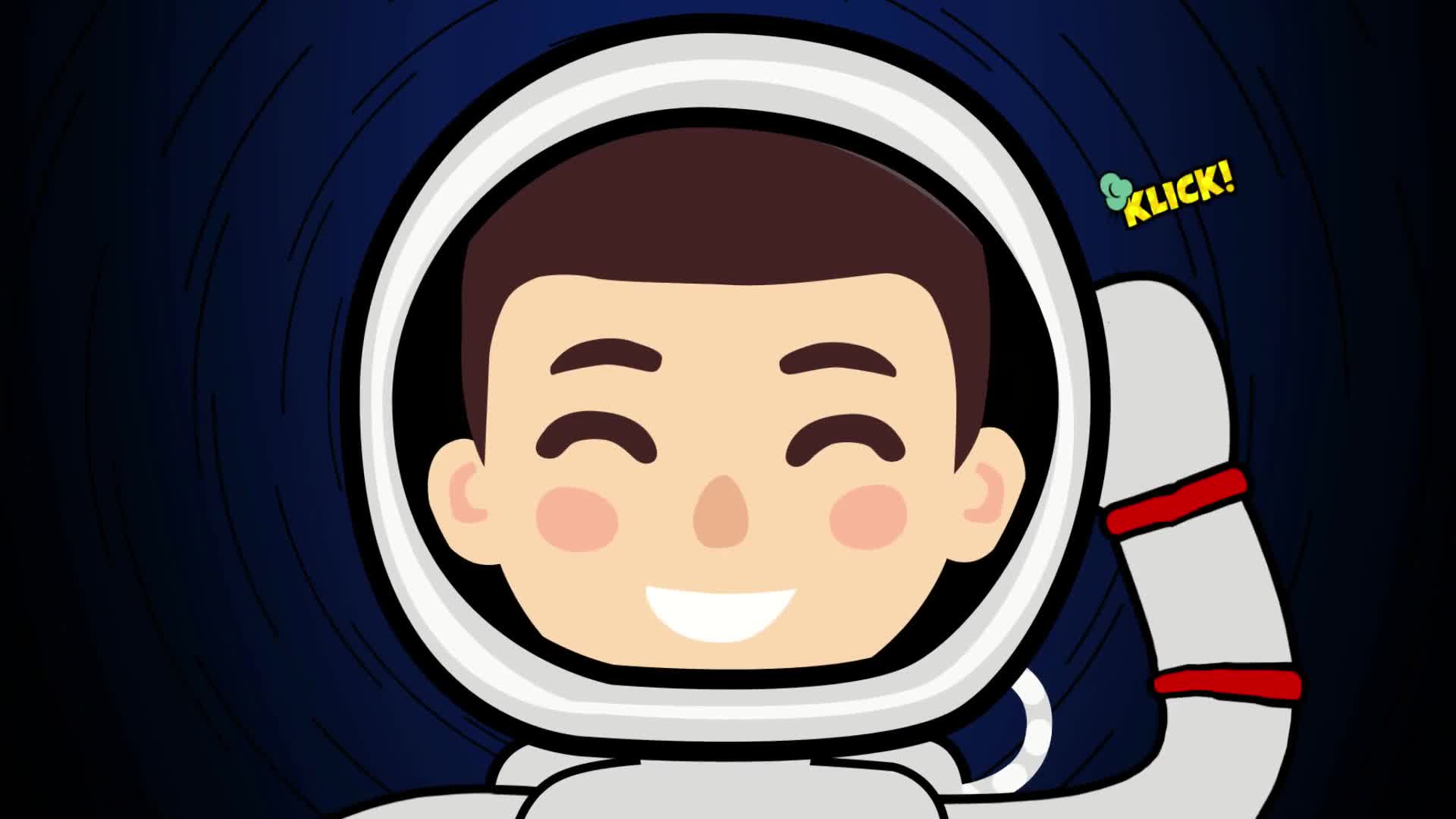 Cartoon Astronaut Space Travel Videohive 38633686 After Effects Image 1