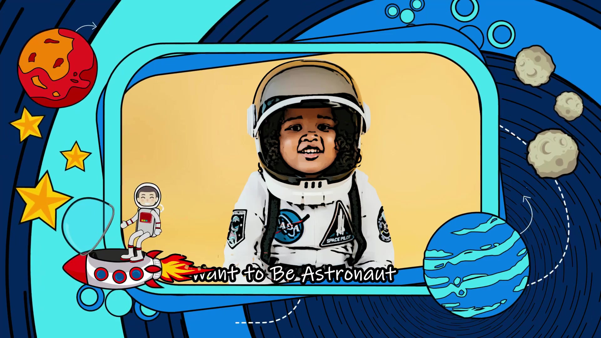 Cartoon Astronaut Space Travel Videohive 38633686 After Effects Image 5