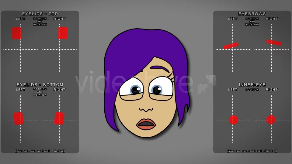 Cartoon Character Creator / Animator (Female Head) - Download Videohive 4990353