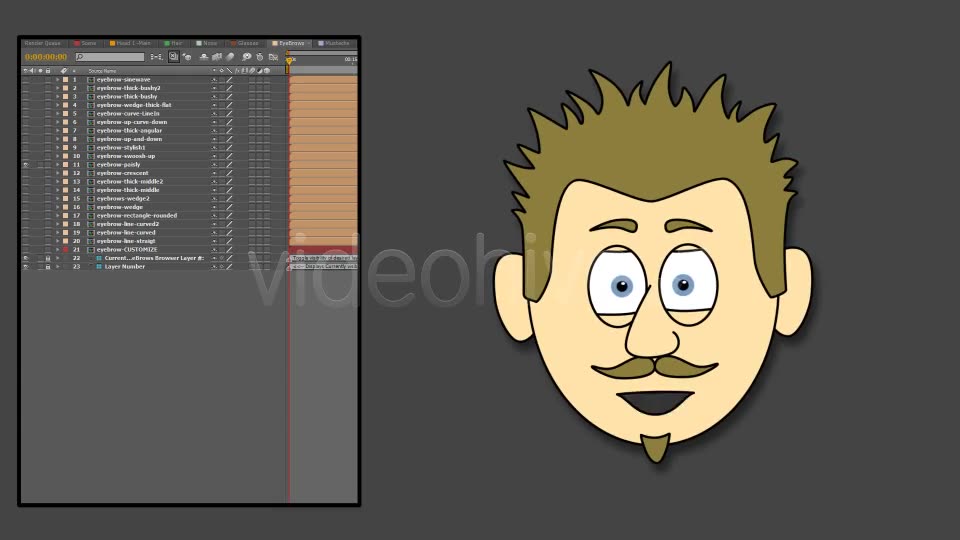 Cartoon Character Creator / Animator (Male Heads) - Download Videohive