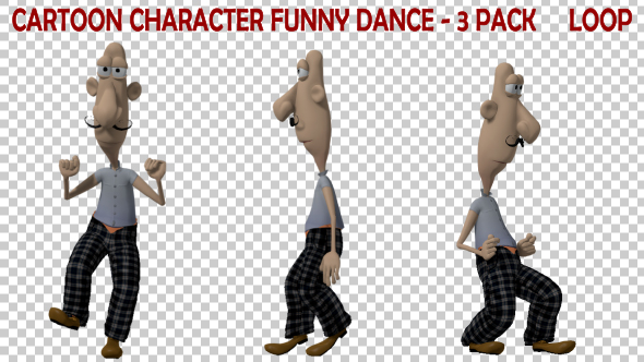 Cartoon Character Funny Dance 3 Pack - Download Videohive 19847450