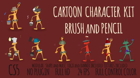 Cartoon Character Kit Opener - 18135261 Videohive Download