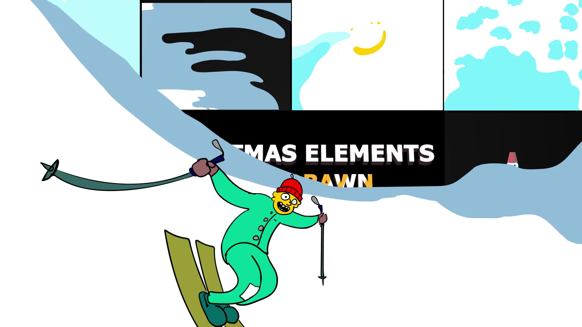 Cartoon Christmas Elements And Transitions | DaVinci Resolve Videohive 34806498 DaVinci Resolve Image 3