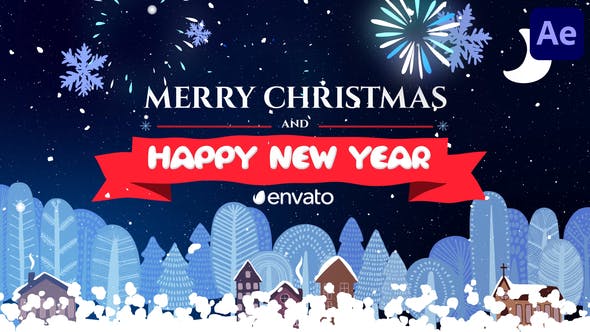 Cartoon Christmas Greetings for After Effects - Download 35279681 Videohive