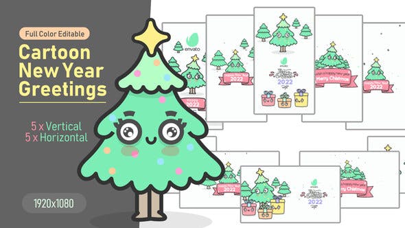 Cartoon Doodle Christmas Greeting - Videohive 35044941 Download