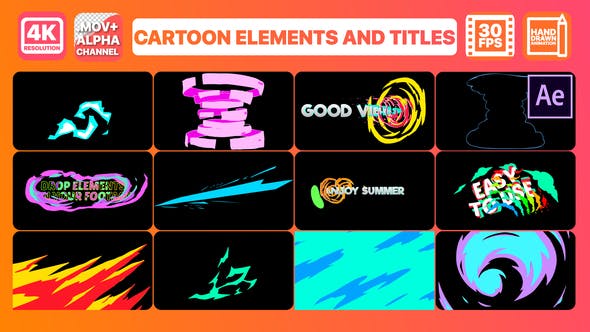 Cartoon Dynamic Shapes | After Effects - Videohive Download 28207746
