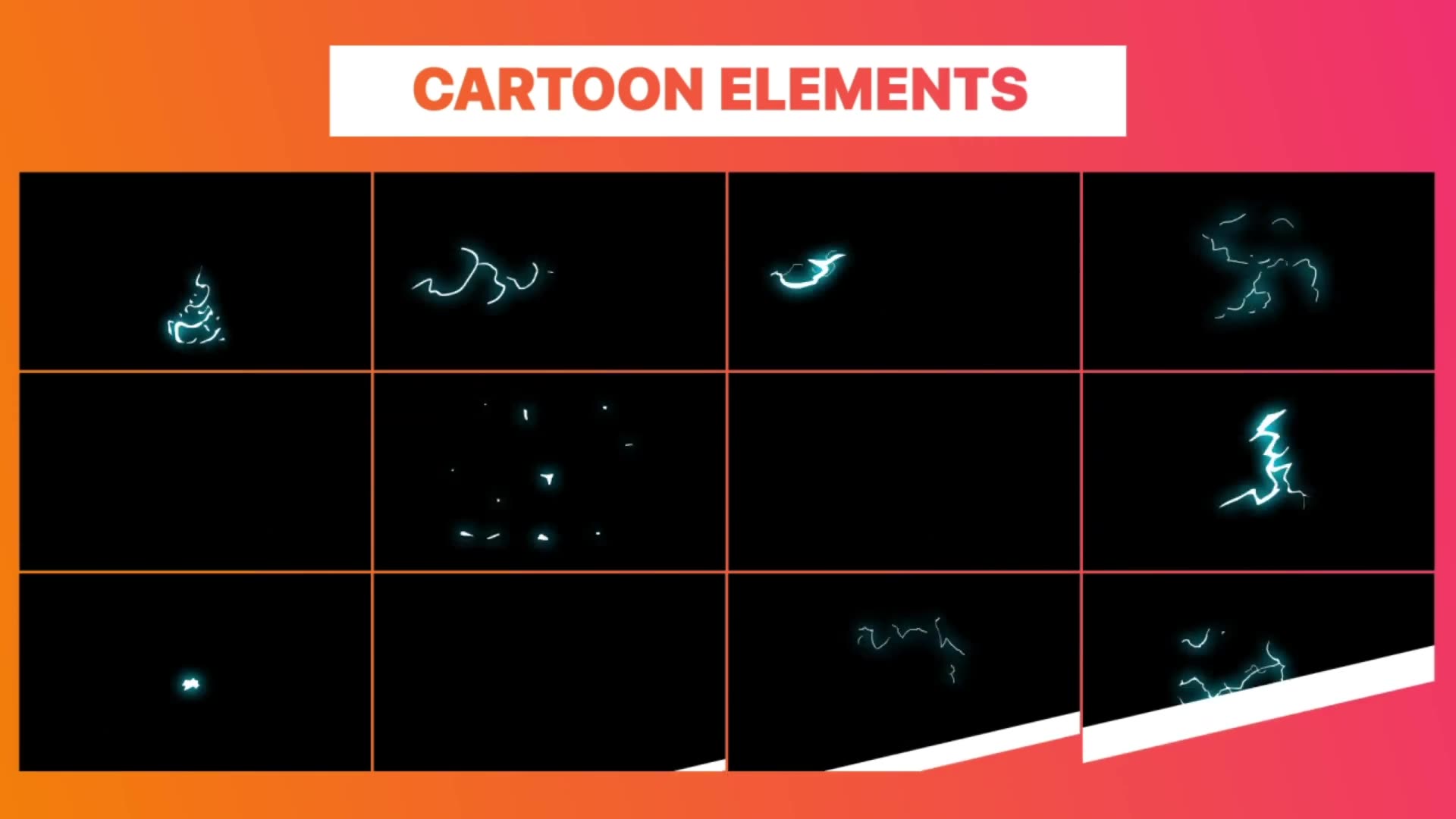 Cartoon Electric Elements and Titles | DaVinci Resolve Videohive 33808316 DaVinci Resolve Image 3
