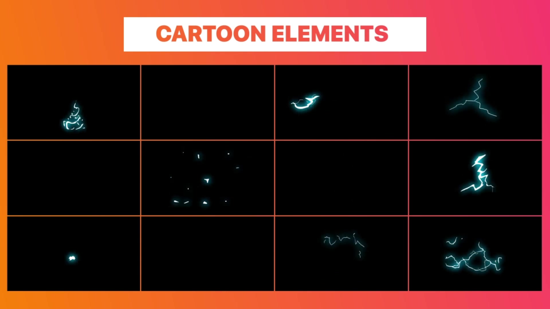 Cartoon Electric Elements and Titles | DaVinci Resolve Videohive 33808316 DaVinci Resolve Image 4