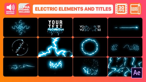 Cartoon Electricity And Titles | After Effects - Download Videohive 24429456
