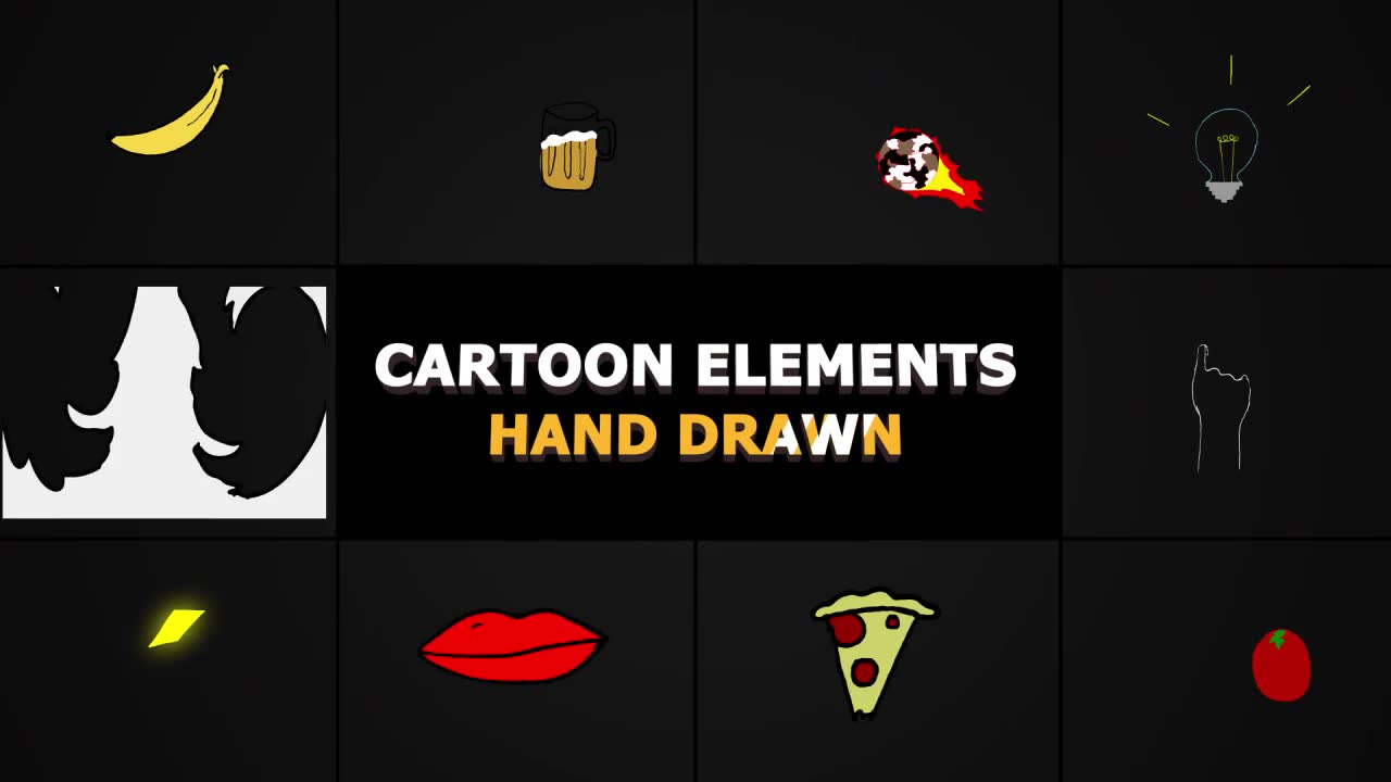 Cartoon Elements | DaVinci Resolve Videohive 31883662 DaVinci Resolve Image 2