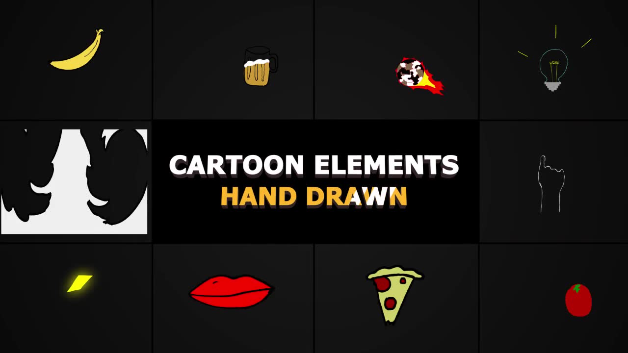 Cartoon Elements | FCPX Videohive 23939505 Apple Motion Image 2