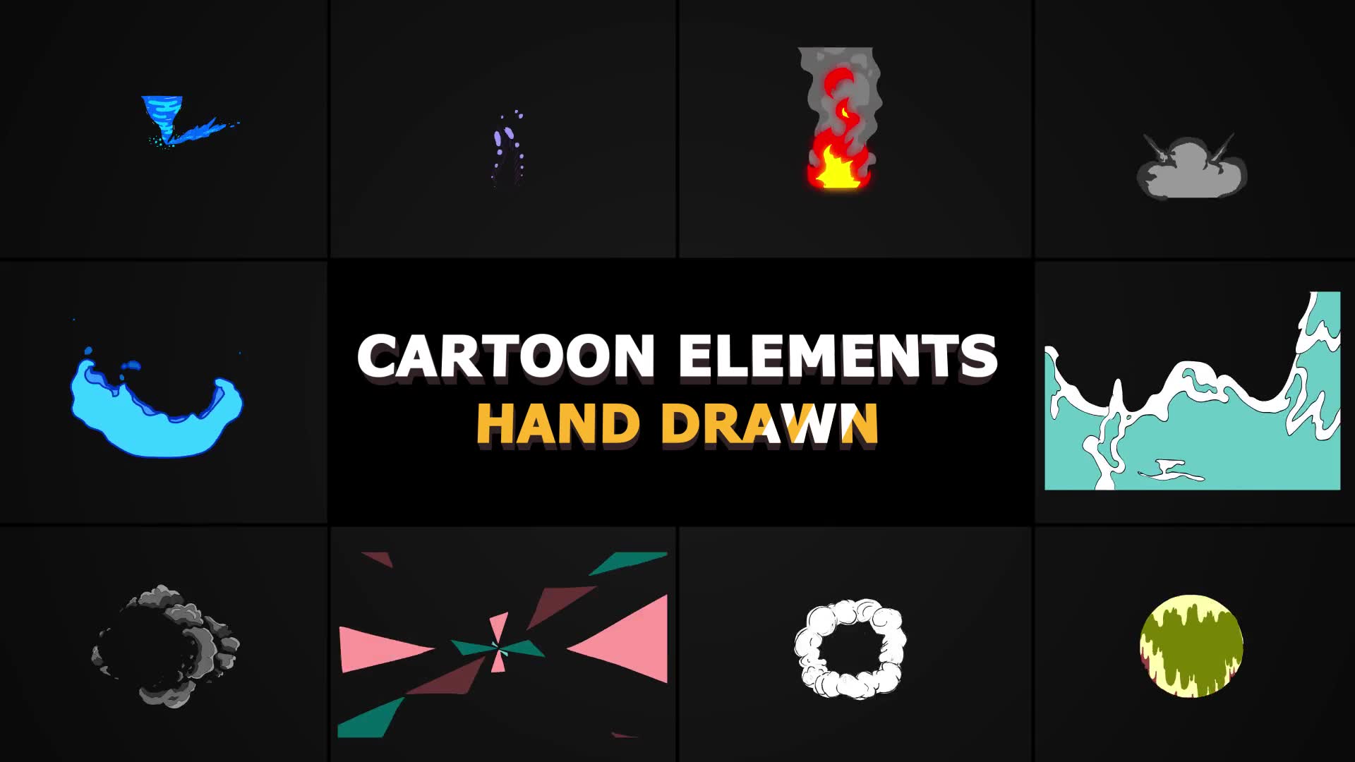 Cartoon Elements Pack | FCPX Videohive 24245498 Apple Motion Image 2