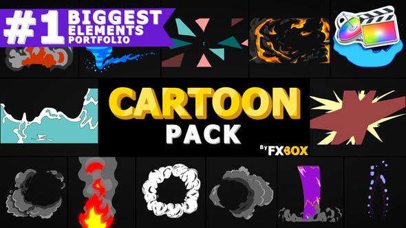 Cartoon Elements Pack | FCPX - Download 24245498 Videohive