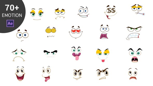 Cartoon Emoticons Pack - 23006818 Download Videohive