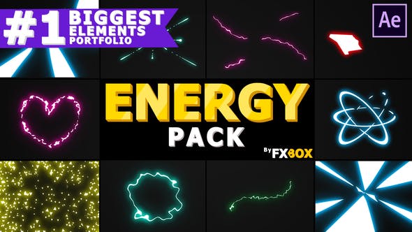 Cartoon Energy And Explosions | After Effects - 26221064 Download Videohive