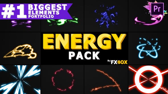 Cartoon Energy Charges | Premiere Pro MOGRT - 26129282 Download Videohive
