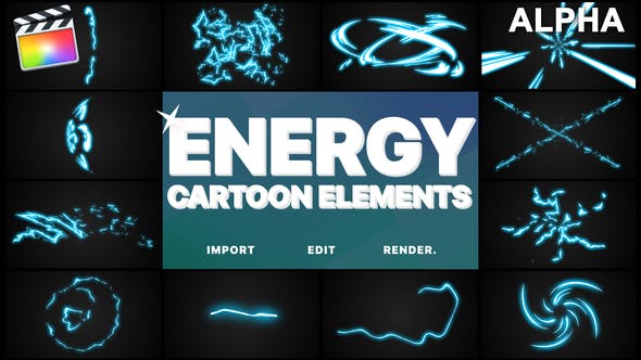Cartoon Energy Elements | Final Cut - Videohive 24232548 Download