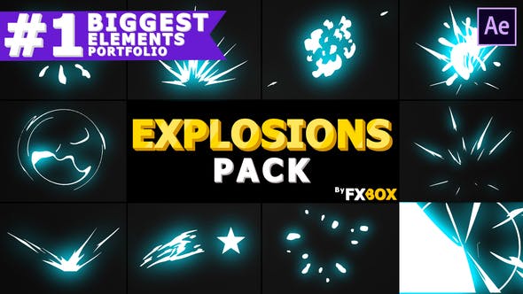 download cartoon explosion after effects sample