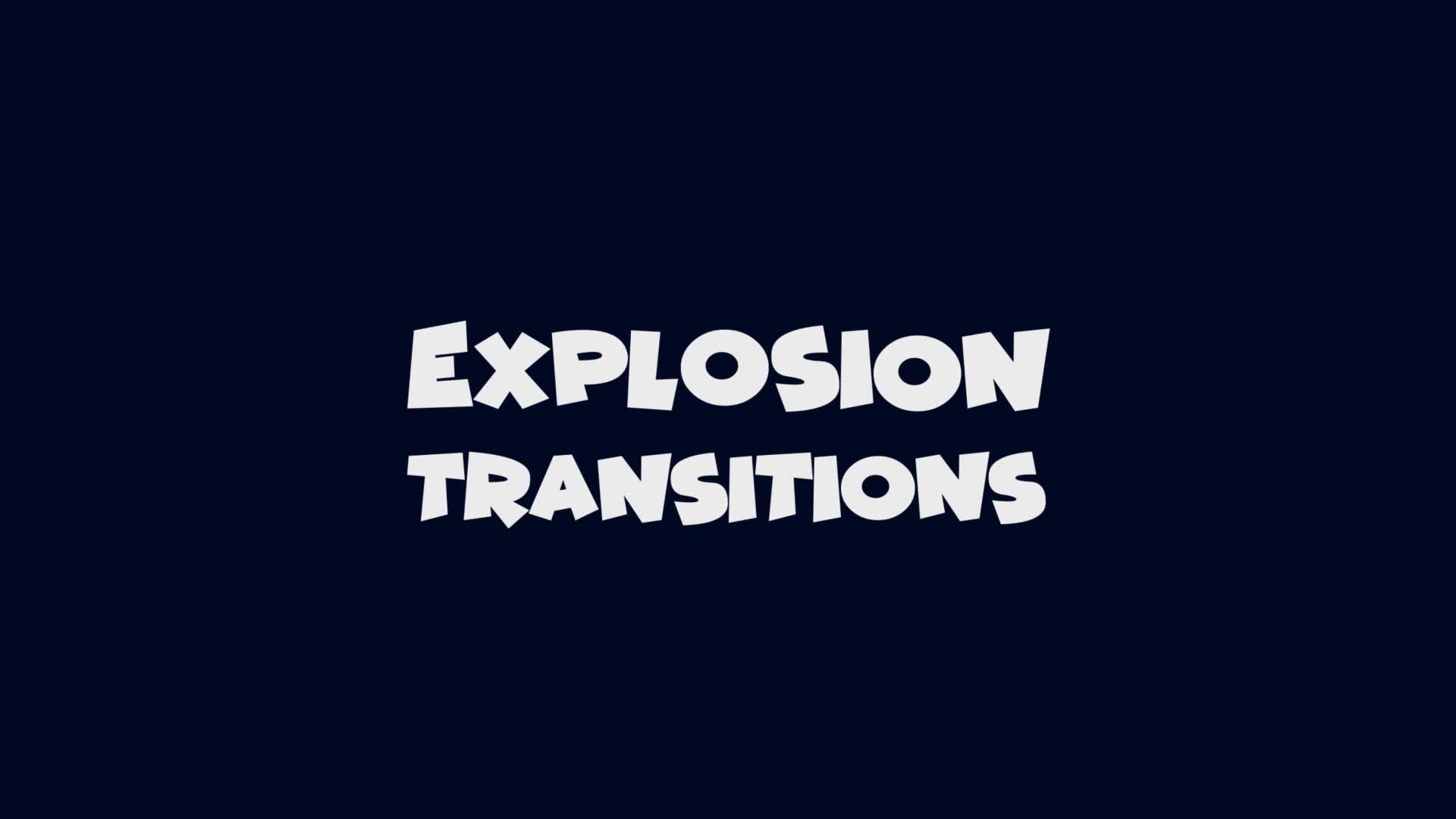 Cartoon Explosion Transitions Pack | After Effects Videohive 37520186 After Effects Image 1