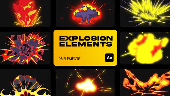 download cartoon explosion after effects sample