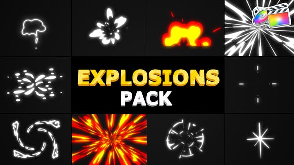 Cartoon Explosions Pack | FCPX - 31644387 Videohive Download