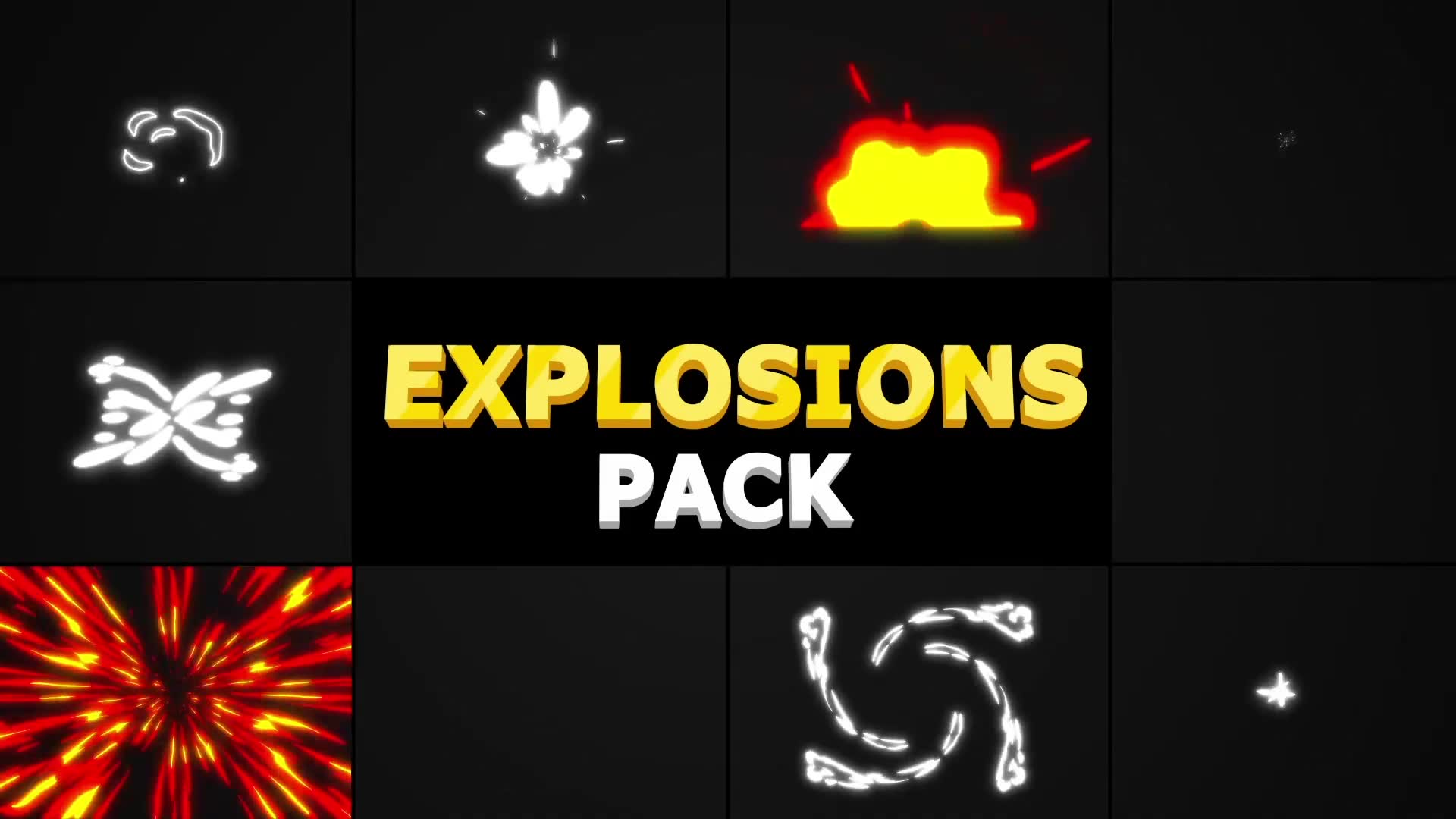 Cartoon Explosions Pack | Premiere Pro MOGRT Videohive 31259691 Premiere Pro Image 2