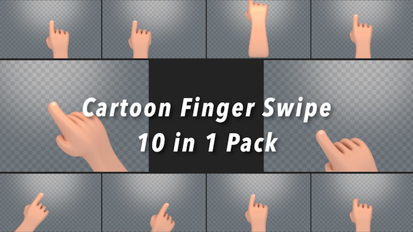 Cartoon Finger Swipe Pack - Download Videohive 20464796