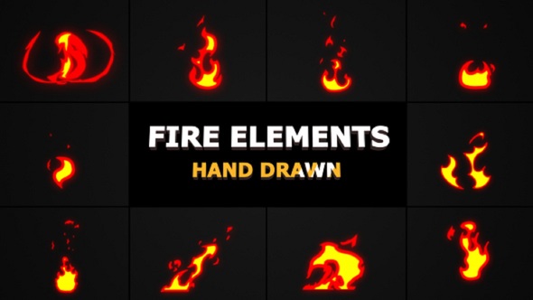 Cartoon Fire Elements - Download Videohive 21741534