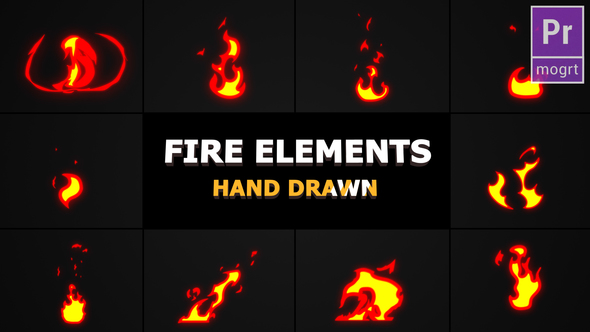 Cartoon Fire Elements - Download Videohive 22684947