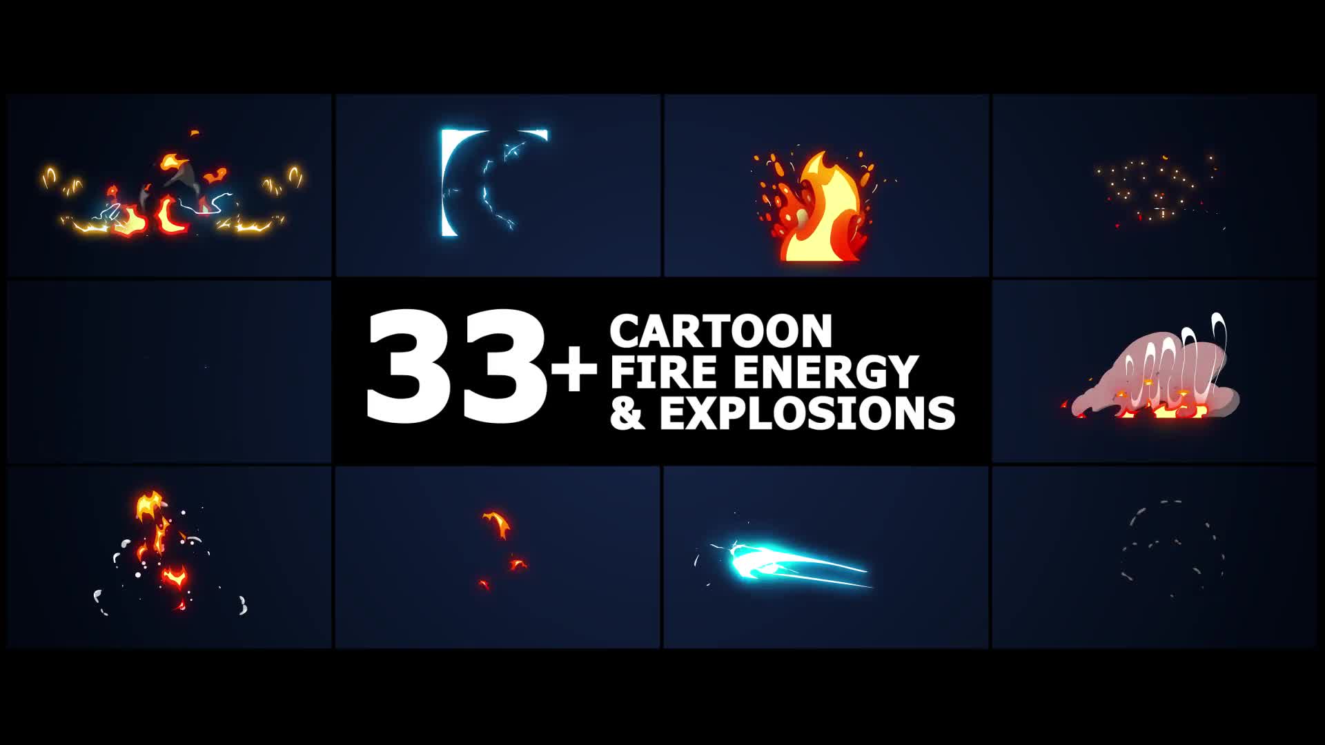 Cartoon Fire Energy And Explosions | After Effects Videohive 38264623 After Effects Image 1