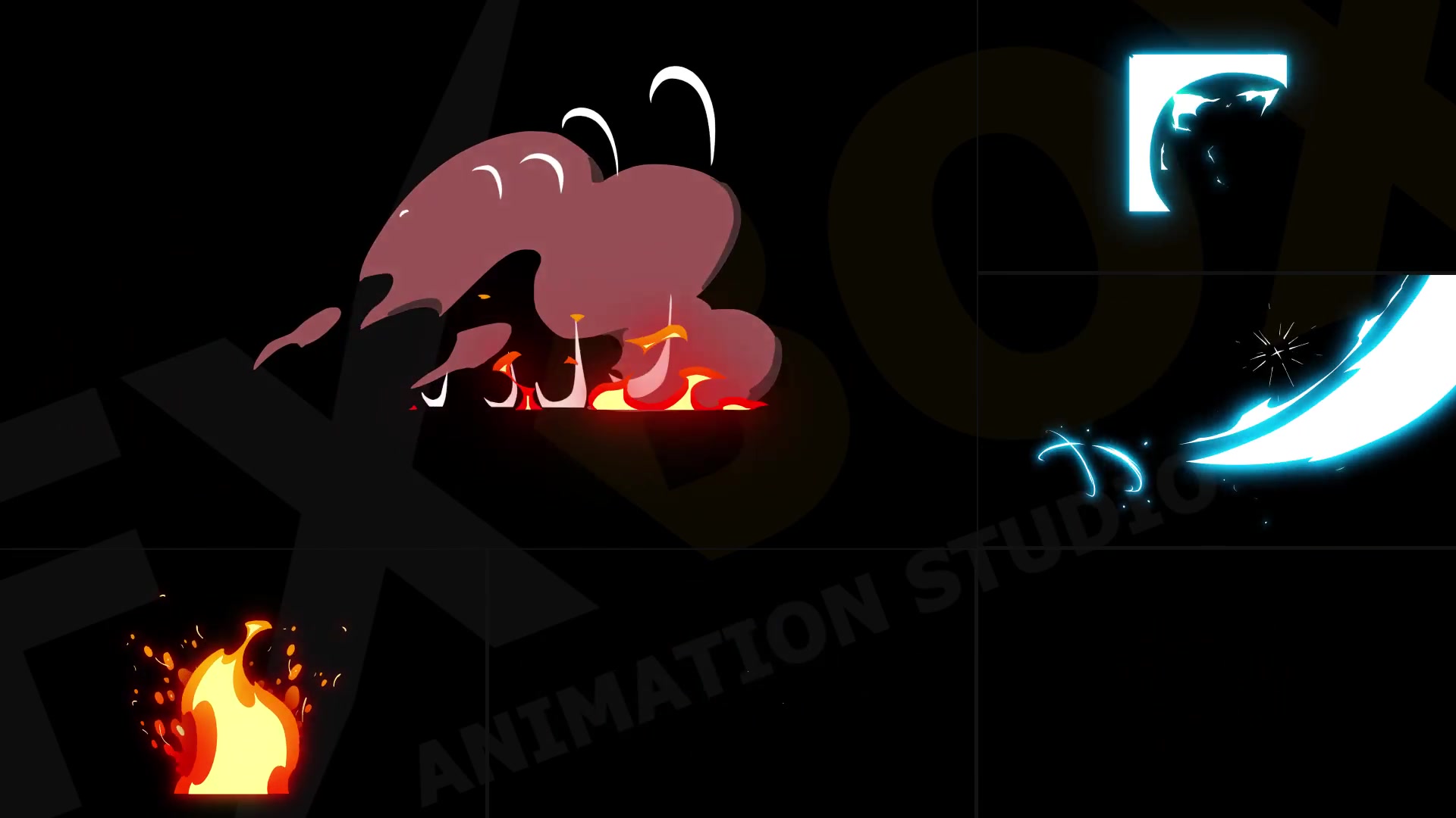 Cartoon Fire Energy And Explosions | Premiere Pro MOGRT Videohive 38264631 Premiere Pro Image 6
