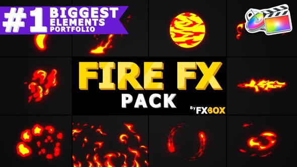Cartoon Fire FX | FCPX - 23777928 Videohive Download