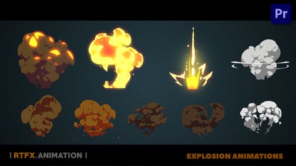Cartoon Flash 2D FX explosions [Premiere Pro] - Download Videohive 37739913