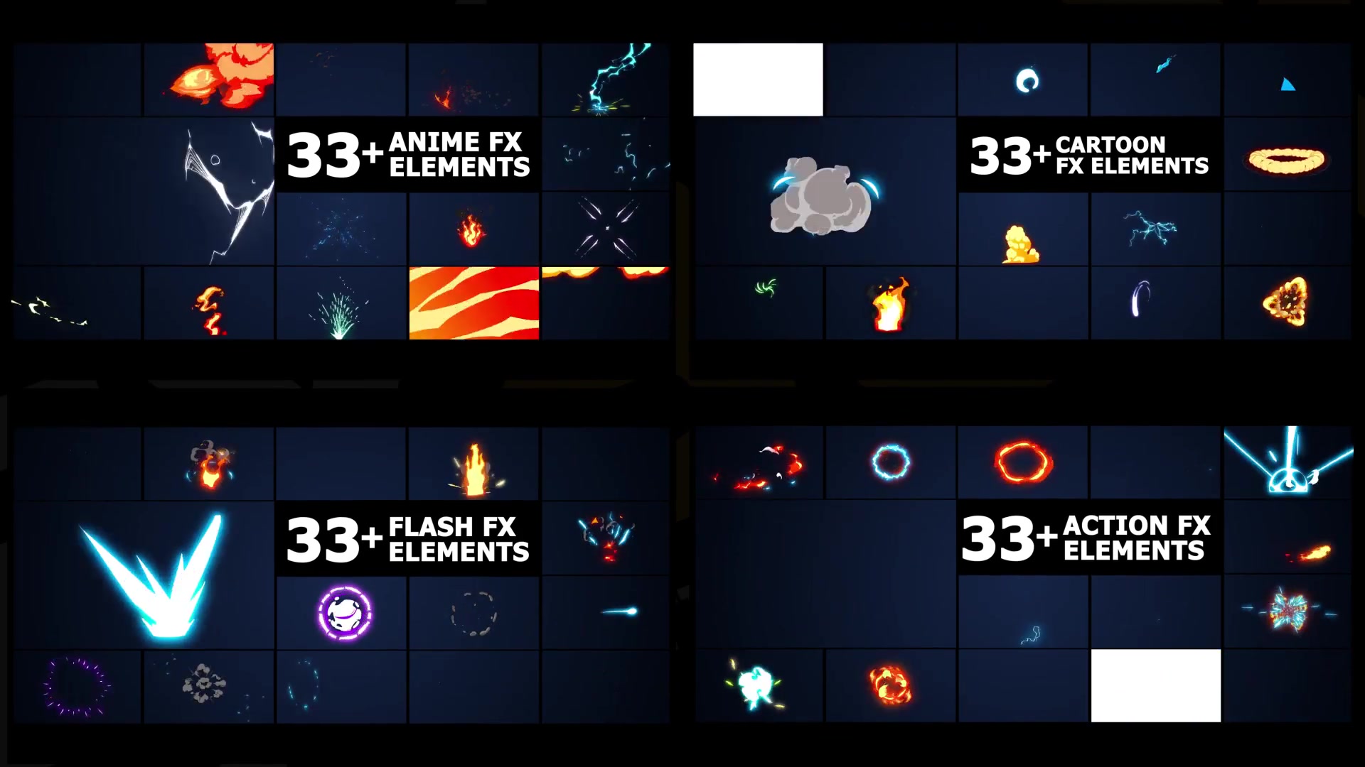 Cartoon Flash FX Elements Pack for After Effects Videohive 38088333 After Effects Image 11