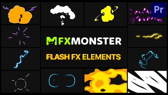 Cartoon Flash FX | Premiere Pro MOGRT - 29810116 Download Videohive