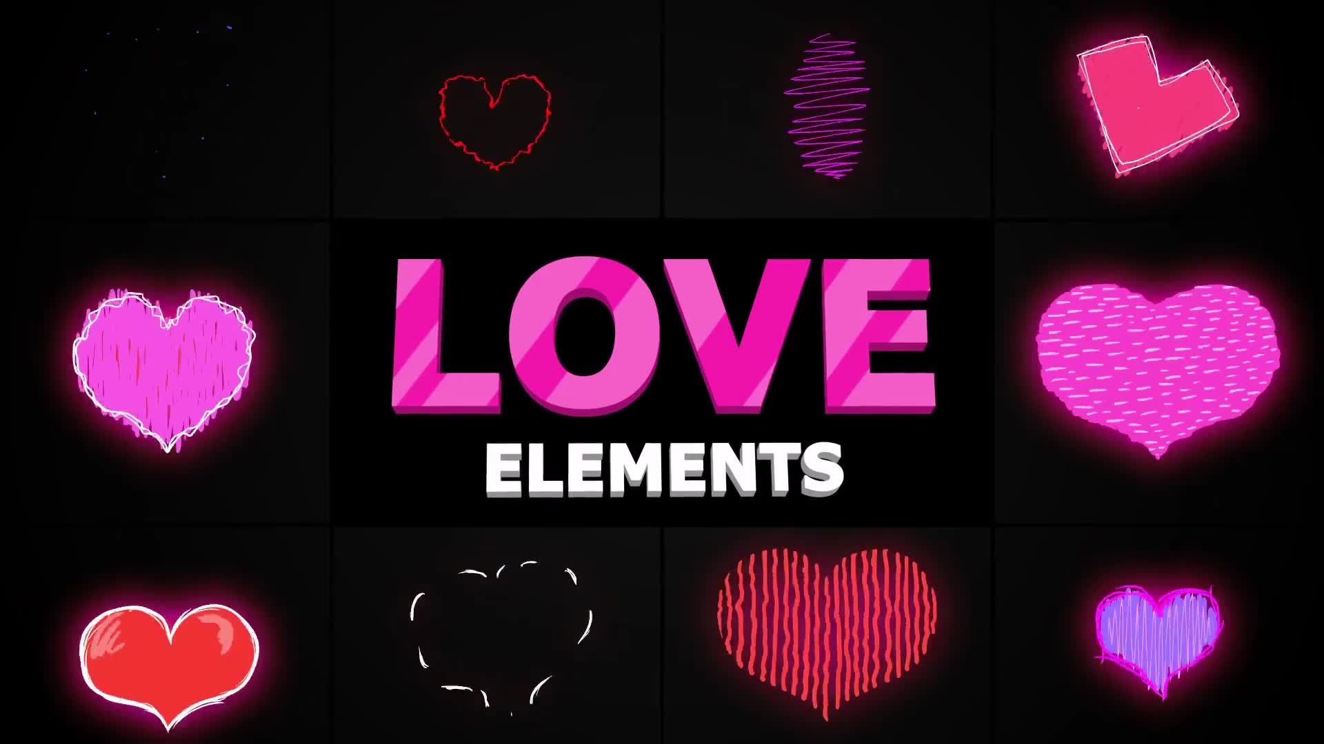 Cartoon Hearts | After Effects Videohive 25691388 After Effects Image 2