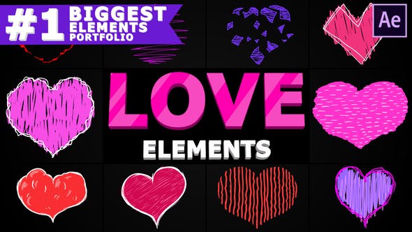 Cartoon Hearts | After Effects - Download 25691388 Videohive
