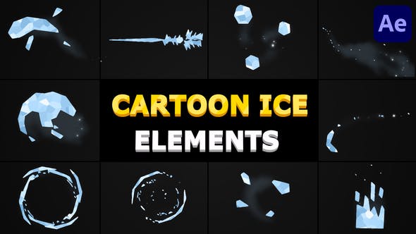 Cartoon Ice Elements | After Effects - Download 35995394 Videohive