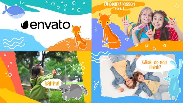 Cartoon Kids Slideshow || FCPX - 33708176 Download Videohive
