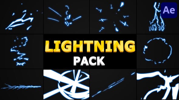 Cartoon Lightning Pack | After Effects - 30831922 Download Videohive