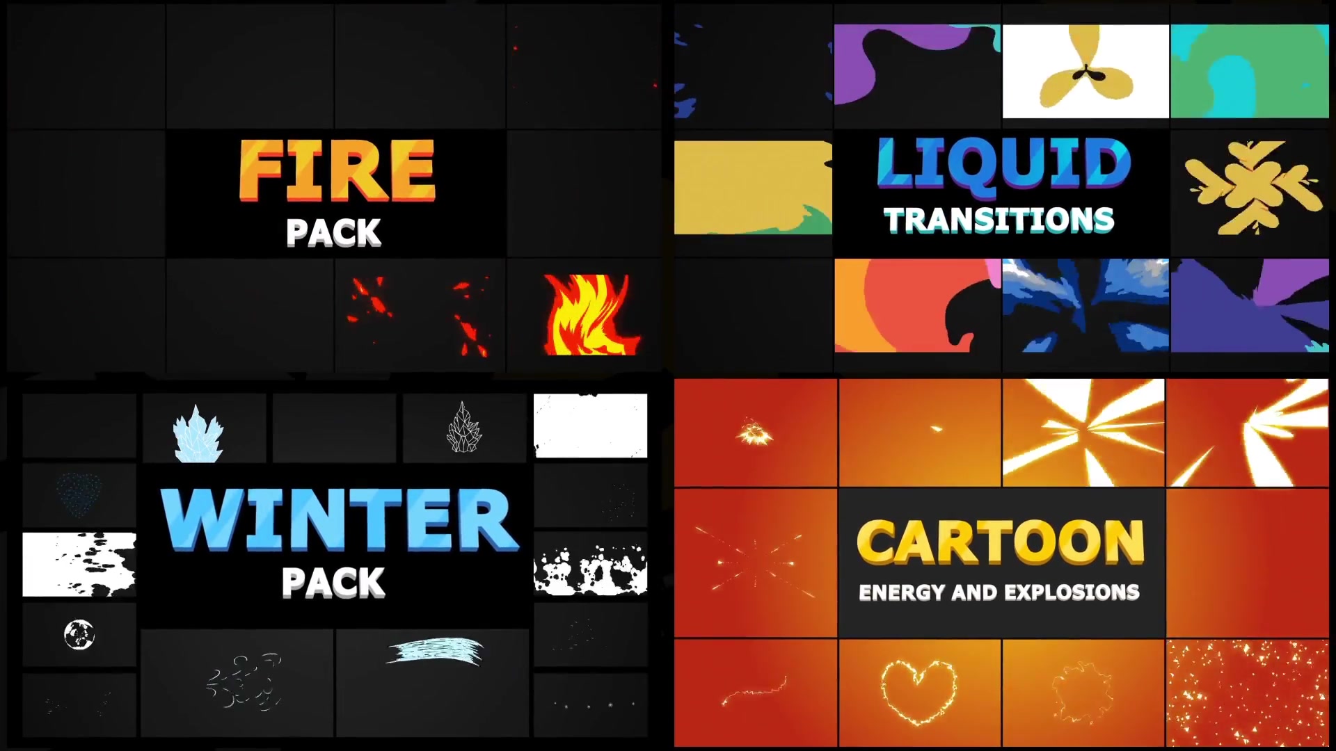 Cartoon Liquid Splashes | After Effects Videohive 26206919 After Effects Image 12