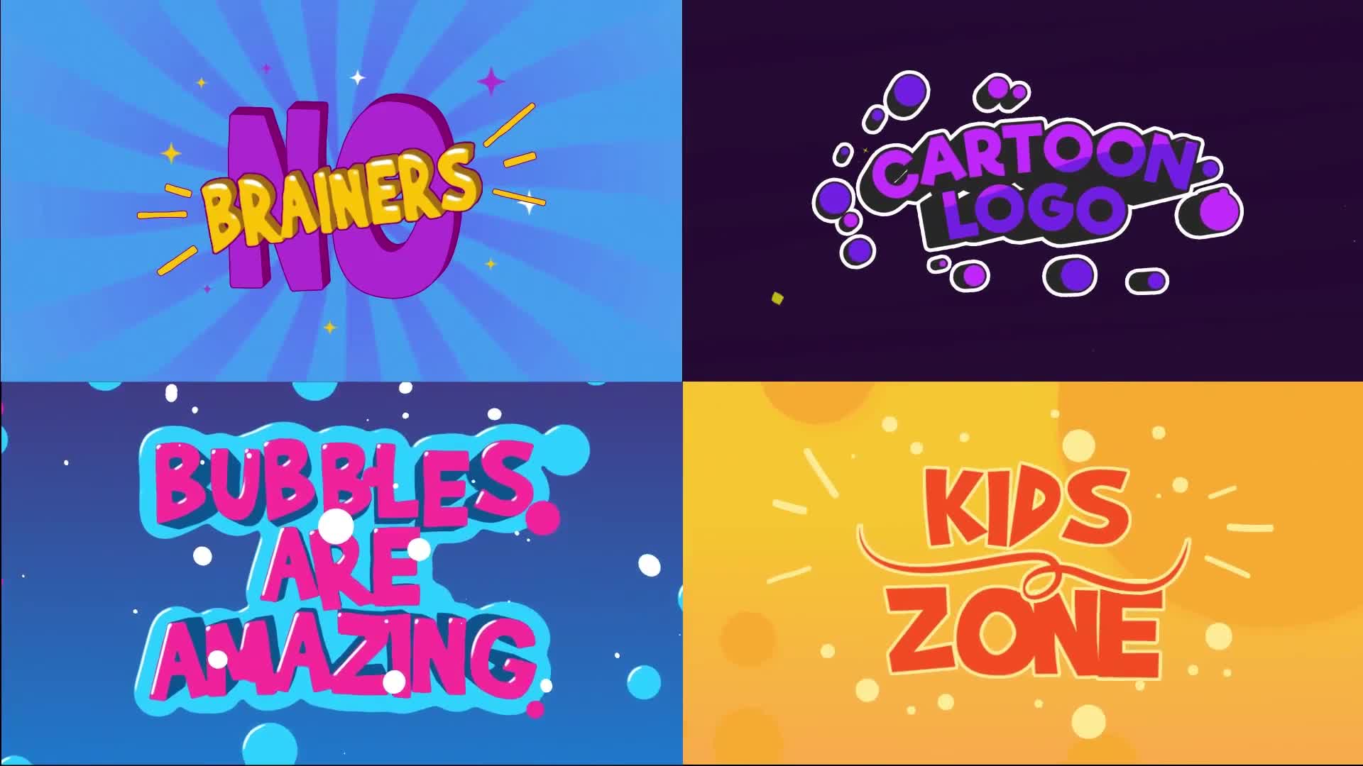 Cartoon Logo Text animations [After Effects] Videohive 37568888 After Effects Image 1