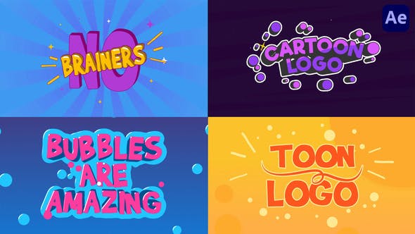 Cartoon Logo Text animations [After Effects] - Download 37568888 Videohive