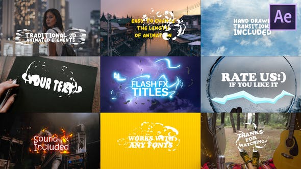 Cartoon Lyric Titles| After Effects Template - Download 23650906 Videohive